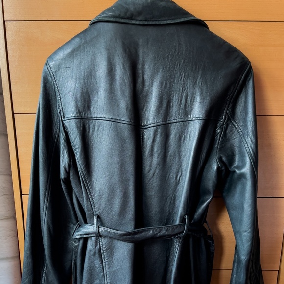 Authentic Adler Genuine Lambskin Black Leather Jacket - Picture 5 of 5